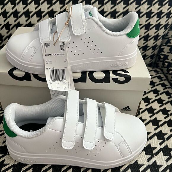 Adidas Advantage Base 2.0 Kids' Shoes- Size 3 - Picture 1 of 7